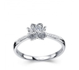 1/4 Carat Diamond Ring on 10k White Gold