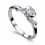 Beautiful Diamond Engagement Ring on 10k White Gold