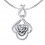1/2 Carat Diamond Pendant on 18k White Gold