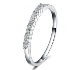 Closeout Sale: Half Carat Diamond Wedding Ring Band in White Gold