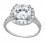 Beautiful 2.5 Carat Cubic Zirconium Halo Round Engagement Ring