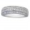 1 Carat Cubic Zirconia Wedding Ring Band for Women in White Gold over Sterling Silver