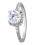 Halo 1.5 Carat Round Cubic Zirconia Engagement Ring in 18k Gold over Sterling Silver