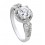 Designer 1 Carat Round Cubic Zirconium Engagement Ring for Women