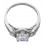 Designer 1 Carat Round Cubic Zirconium Engagement Ring for Women