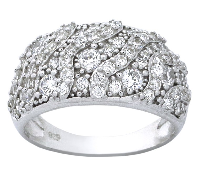 Luxurious 1 Carat Cubic Zirconia Women Wedding Ring Band - JeenJewels