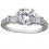 Luxurious 3 Carat Round Cubic Zirconium Engagement Ring for Her