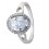 1.50 Carat Cubic Zirconia Oval Halo Engagement Ring for Women