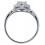 1.50 Carat Cubic Zirconia Oval Halo Engagement Ring for Women