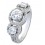 1 Carat Cubic Zirconium Antique Halo Engagement Ring for Her