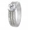 Vintage Classic 2 Carat Cubic Zirconia Engagement Ring in 18k Gold over Sterling Silver