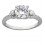 Designer 3 Carat Cubic Zirconium Round Engagement Ring for Women