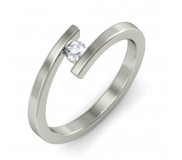 Round Solitaire Unique Diamond Engagement Ring