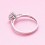 .33 Carat Princess cut Diamond Solitaire Engagement Ring On 10K White Gold