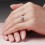 Round Cut Halo Diamond Engagement Ring on 10k White Gold