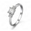 Three Stone Princess cut Diamond Engagement Ring