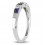 Beautiful Sapphire and Diamond Wedding Ring Band for Her in White Gold