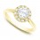 Half Carat Round Halo Diamond Engagement Ring