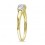 Classic Three Stone Round Half Carat Trilogy Engagement Ring in Yellow Gold
