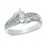 Inexpensive Half Carat Marquise Wedding Ring Set in White Gold