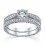 1 Carat Round Cut  Vintage Diamond Bridal Set 10K White Gold