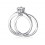 Unique 1/2 Carat Diamond Bridal Set on Sale