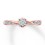 Inexpensive Round Diamond Engagement Ring for Her in Rose Gold