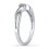 Perfect Round Diamond Infinity Solitaire Engagement Ring in White Gold