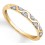 Unique Round Diamond Wedding Ring Band in Yellow Gold