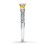 1 Carat Trilogy Princess White and Yellow Diamond Engagement Ring in White Gold