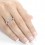 1 Carat Double Halo Round Diamond Engagement Ring in White Gold