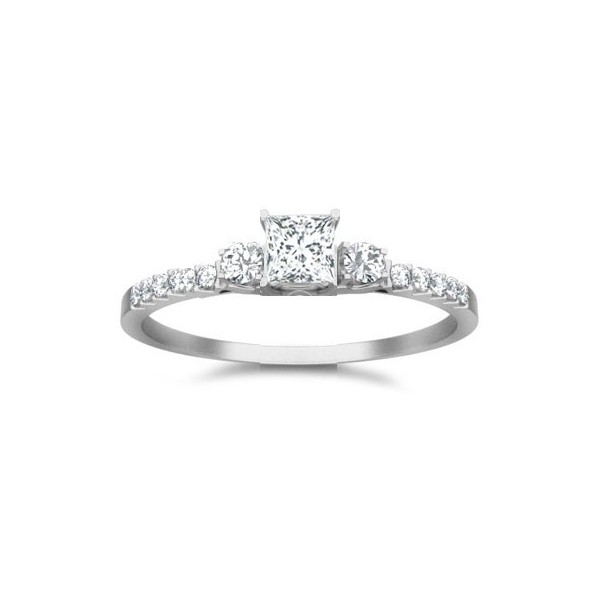Affordalbe Diamond Engagement Ring On - JeenJewels
