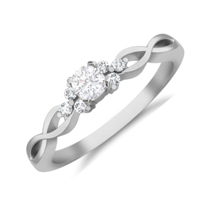 Cheap Affordable Diamond Engagement Ring - JeenJewels