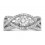 Perfect Designer 1 carat Round Diamond Engagement Ring for Women in White Gold