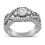 Perfect Designer 1 carat Round Diamond Engagement Ring for Women in White Gold