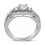 Perfect Designer 1 carat Round Diamond Engagement Ring for Women in White Gold