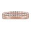 Unique 3 Row 1 Carat Round Diamond Wedding Ring Band in Rose Gold