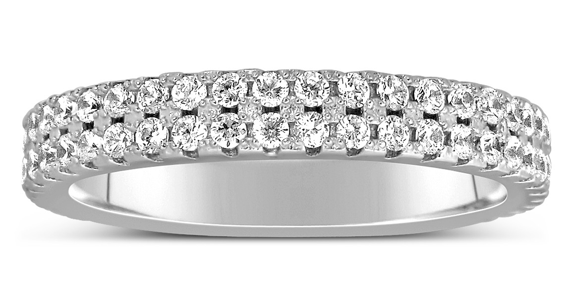 2 row wedding band