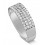 1 Carat 4 Row Diamond Wedding Ring Band for Her in White Gold