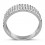 1 Carat 4 Row Diamond Wedding Ring Band for Her in White Gold