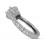 Designer 1 Carat Round Halo Diamond Engagement Ring for Women in White Gold