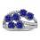 Unique 2 Carat blue Sapphire and Diamond Ring for Women