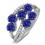 Unique 2 Carat blue Sapphire and Diamond Ring for Women