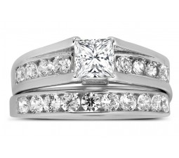 Bestselling 1 Carat Princess Diamond Engagement Ring in White Gold