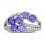 Unique 2 Carat Amethyst and Diamond Ring for Women