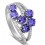 Unique 2 Carat Amethyst and Diamond Ring for Women