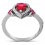 2 Carat Unique pear shape Pink Sapphire and Diamond Halo Ring in White Gold
