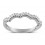 2 Carat Round Infinity Wedding Ring Set in White Gold
