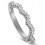 2 Carat Round Infinity Wedding Ring Set in White Gold