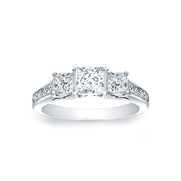 Three Stone Diamond Ring On JeenJewels